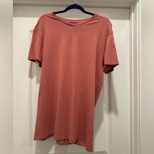 Large Alphalete shirt rust color